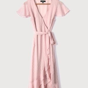 Lulus pink Wrap Dress